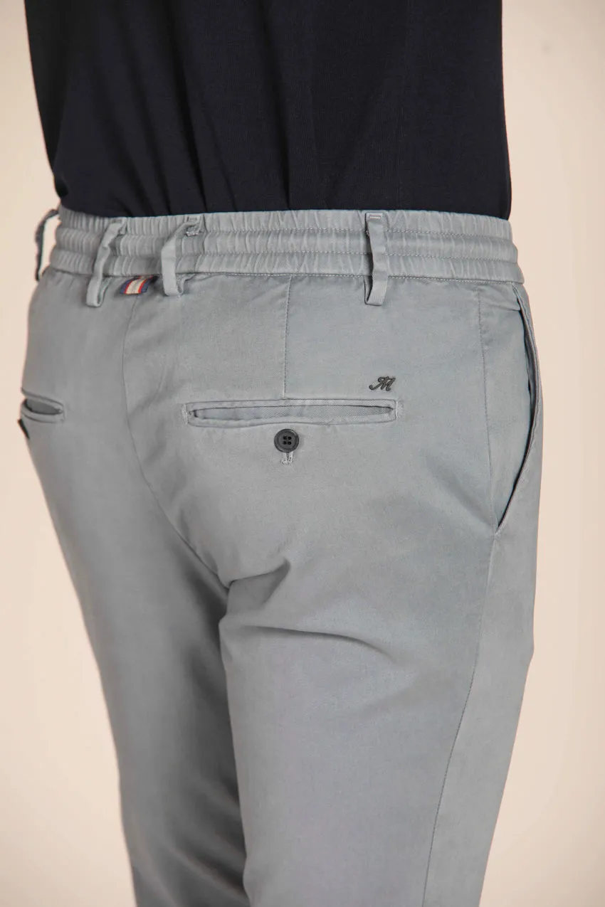 Milano Jogger men's chino pants in gabardine stretch extra slim fit 