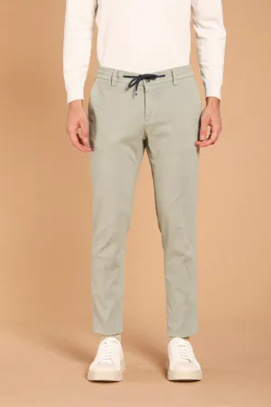 Milano Jogger men's chino pants in gabardine stretch extra slim fit 