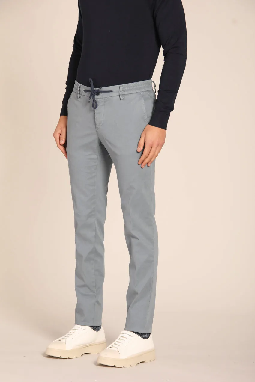 Milano Jogger men's chino pants in gabardine stretch extra slim fit 