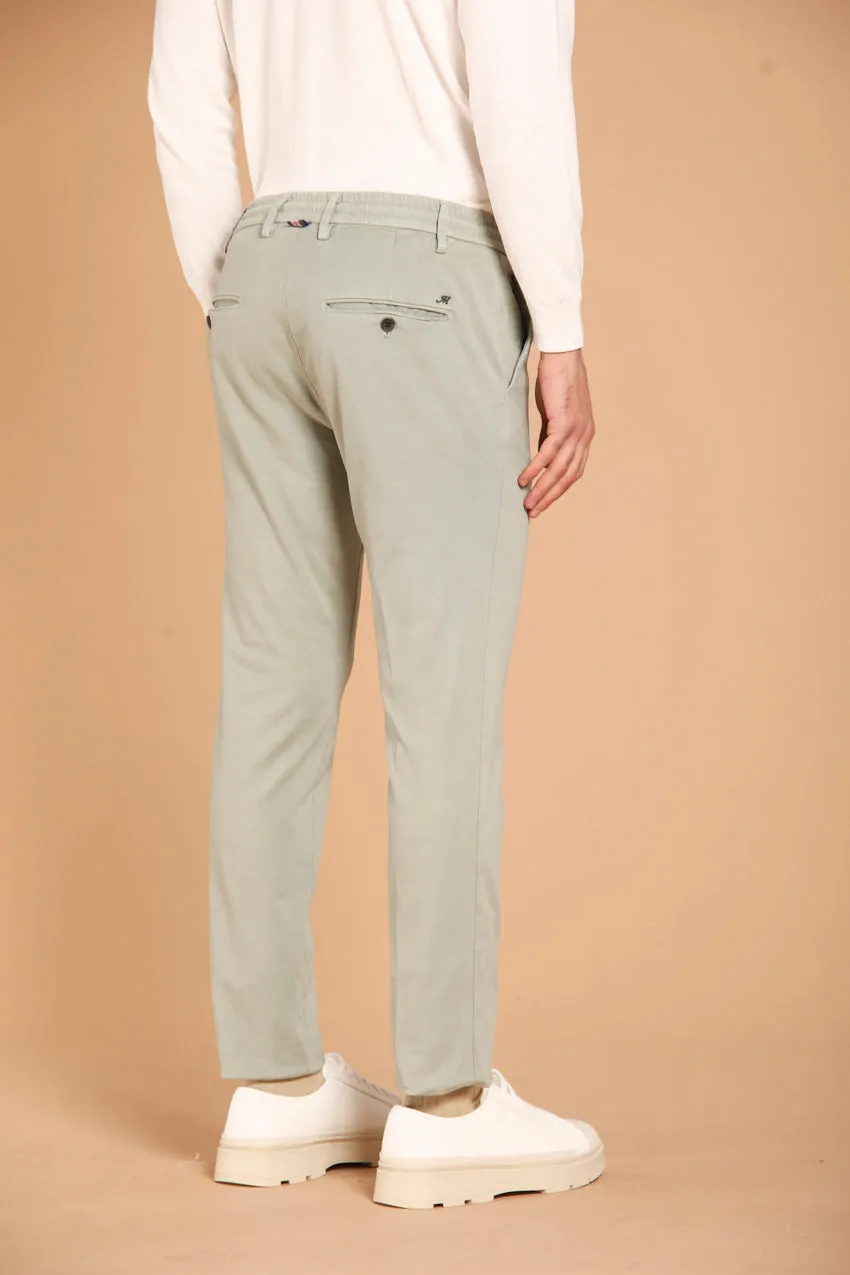Milano Jogger men's chino pants in gabardine stretch extra slim fit 