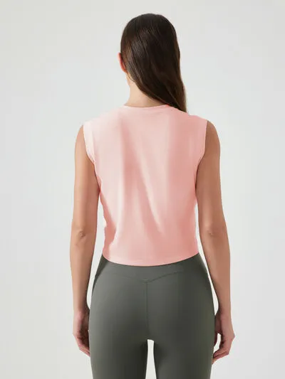 Millennia Round Neck Cropped Active Tank Size 4-12