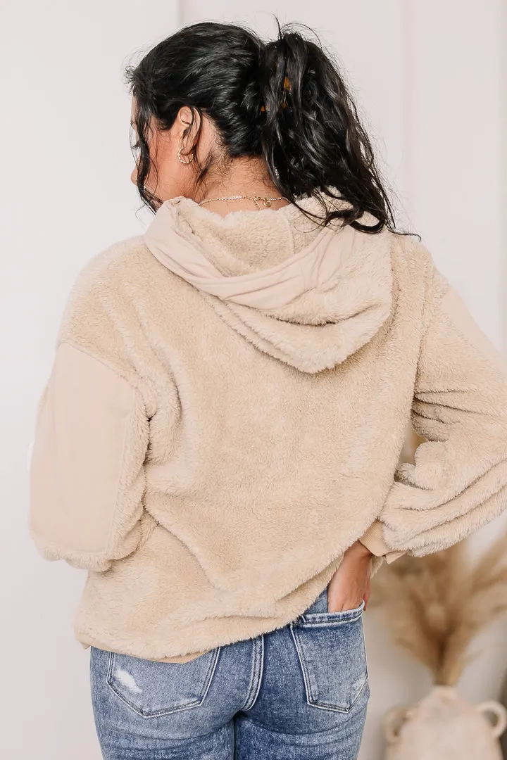 Minky Fleece 3/4 Zip Hoodie
