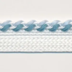 Mix Stitch Piping #10 White & China Blue & Sherbet Blue