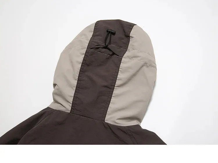 Multi Pocketed Waterproof Rain Jacket
