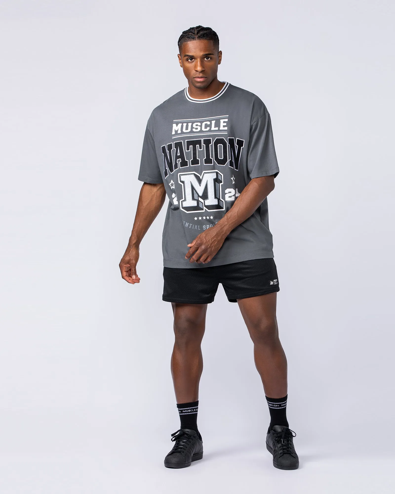 Muscle Nation | Sporting Club Oversized Tee - Tornado