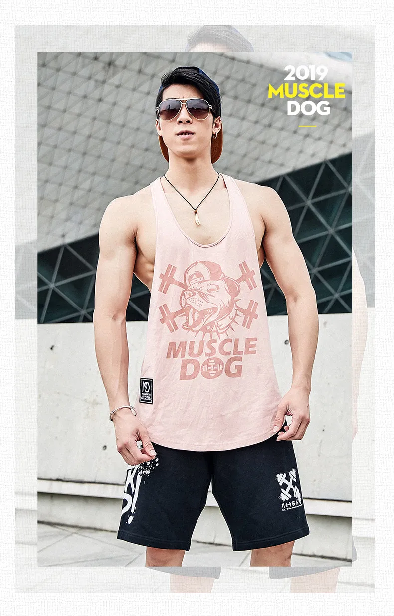 MuscleDog Stringer Y-Back Muscle Workout Tank Top