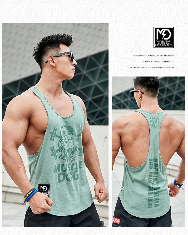 MuscleDog Stringer Y-Back Muscle Workout Tank Top