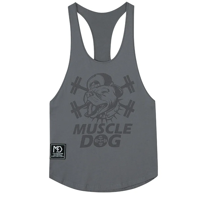 MuscleDog Stringer Y-Back Muscle Workout Tank Top