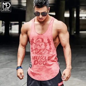 MuscleDog Stringer Y-Back Muscle Workout Tank Top