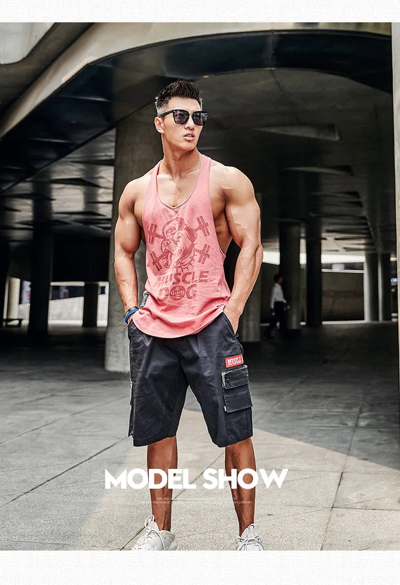 MuscleDog Stringer Y-Back Muscle Workout Tank Top