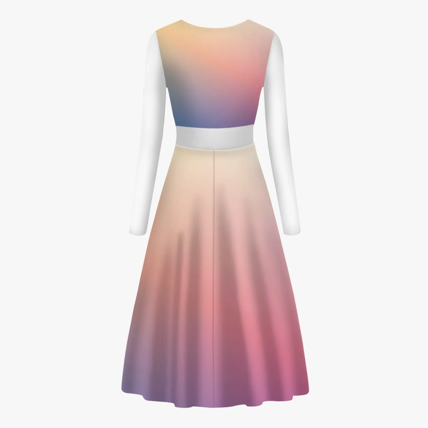MyVybz Women's Aura One-piece Dress - White Sleeve