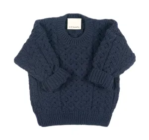 NAVY MINI COSY CABLE JUMPER