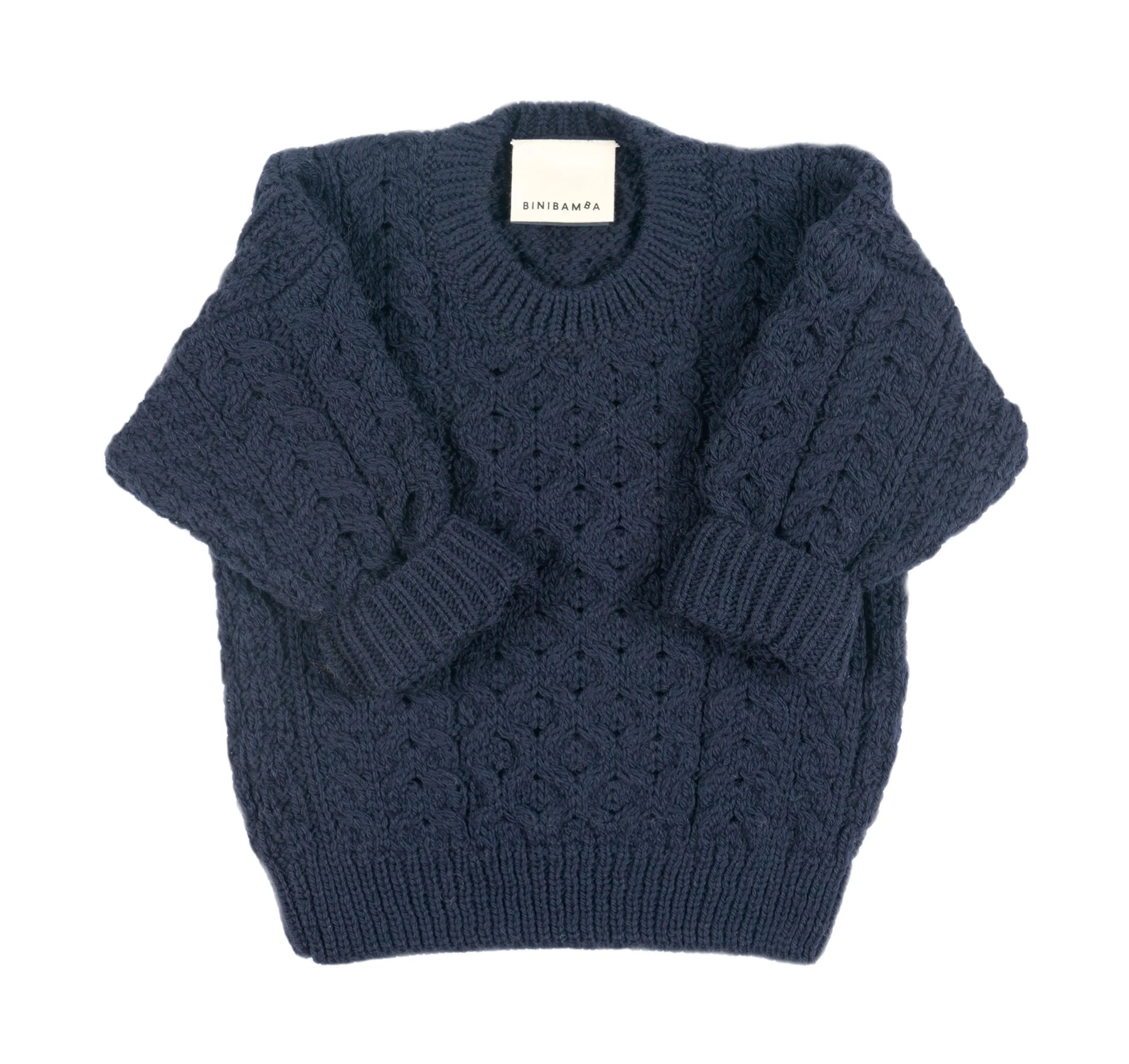 NAVY MINI COSY CABLE JUMPER