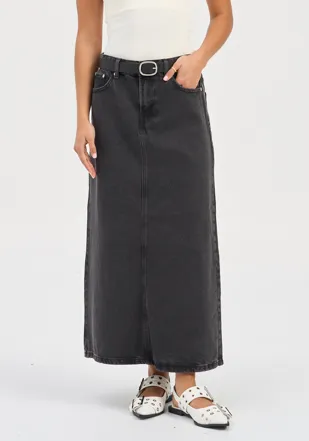 Nelia Maxi Denim Skirt
