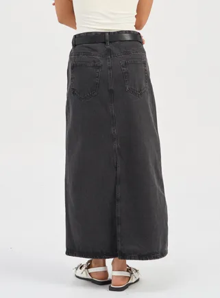 Nelia Maxi Denim Skirt
