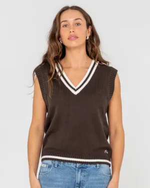 Nero Sleeveless Knit Vest - Java