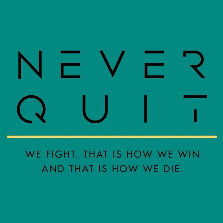 Never Quit Muscle Tank - Heather Aqua