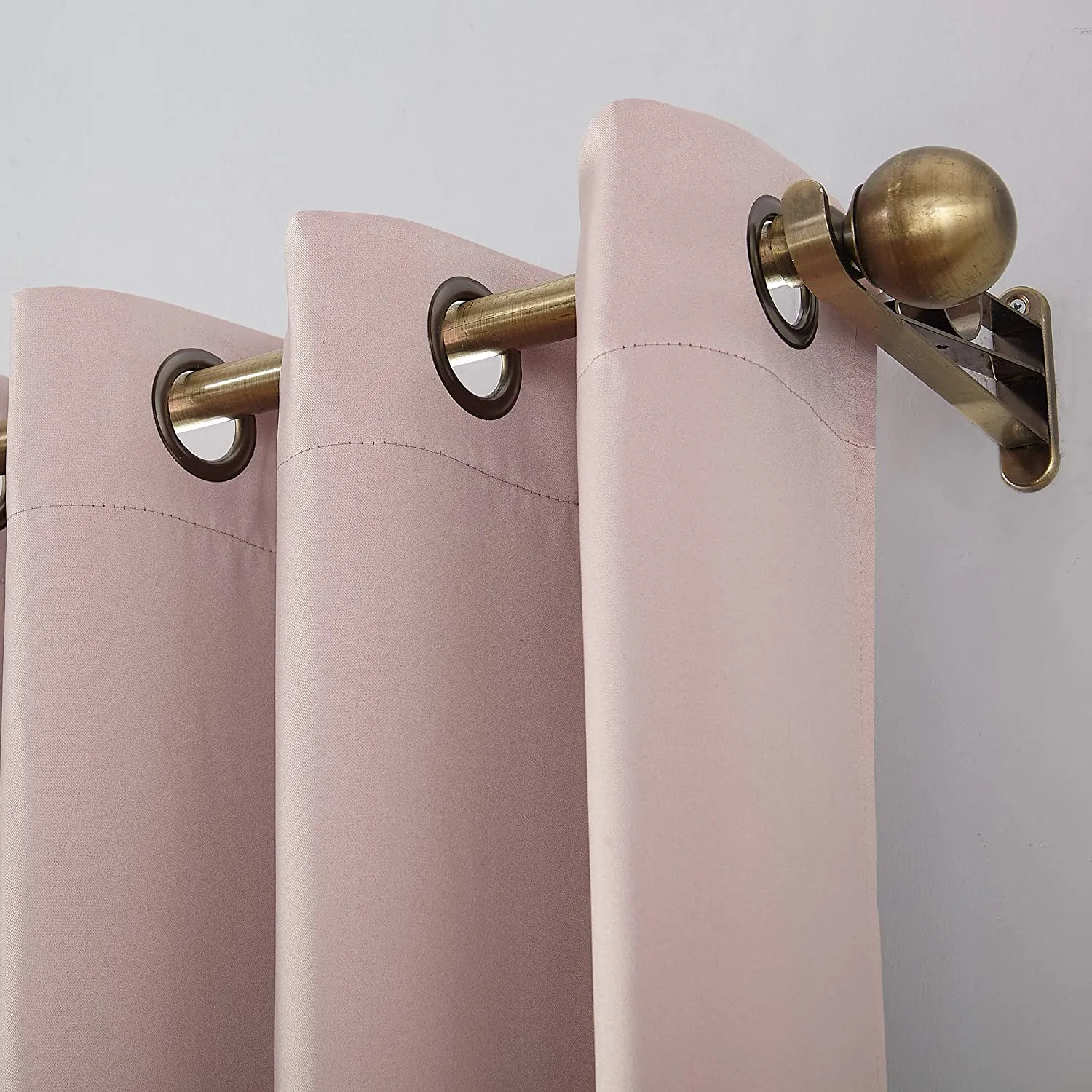 New in package! Sun Zero Oslo Theater Grade Extreme 100% Blackout Grommet Curtain Panels, 52" X 84", Blush! Retails $80 