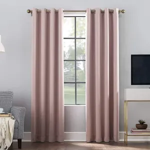 New in package! Sun Zero Oslo Theater Grade Extreme 100% Blackout Grommet Curtain Panels, 52" X 84", Blush! Retails $80 