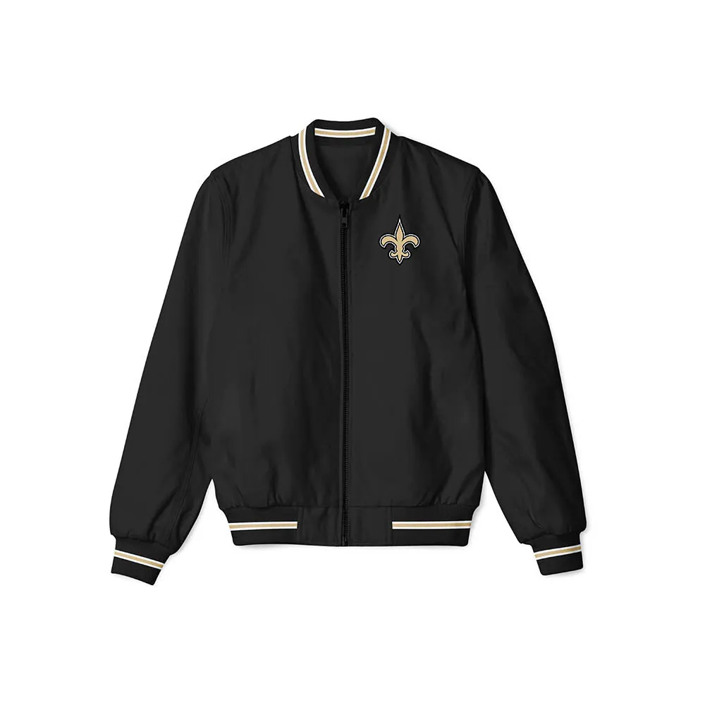 New Orleans Saints Lightweight Bomber Jacket – NFL Bomber Jacket - Clubs Varsity