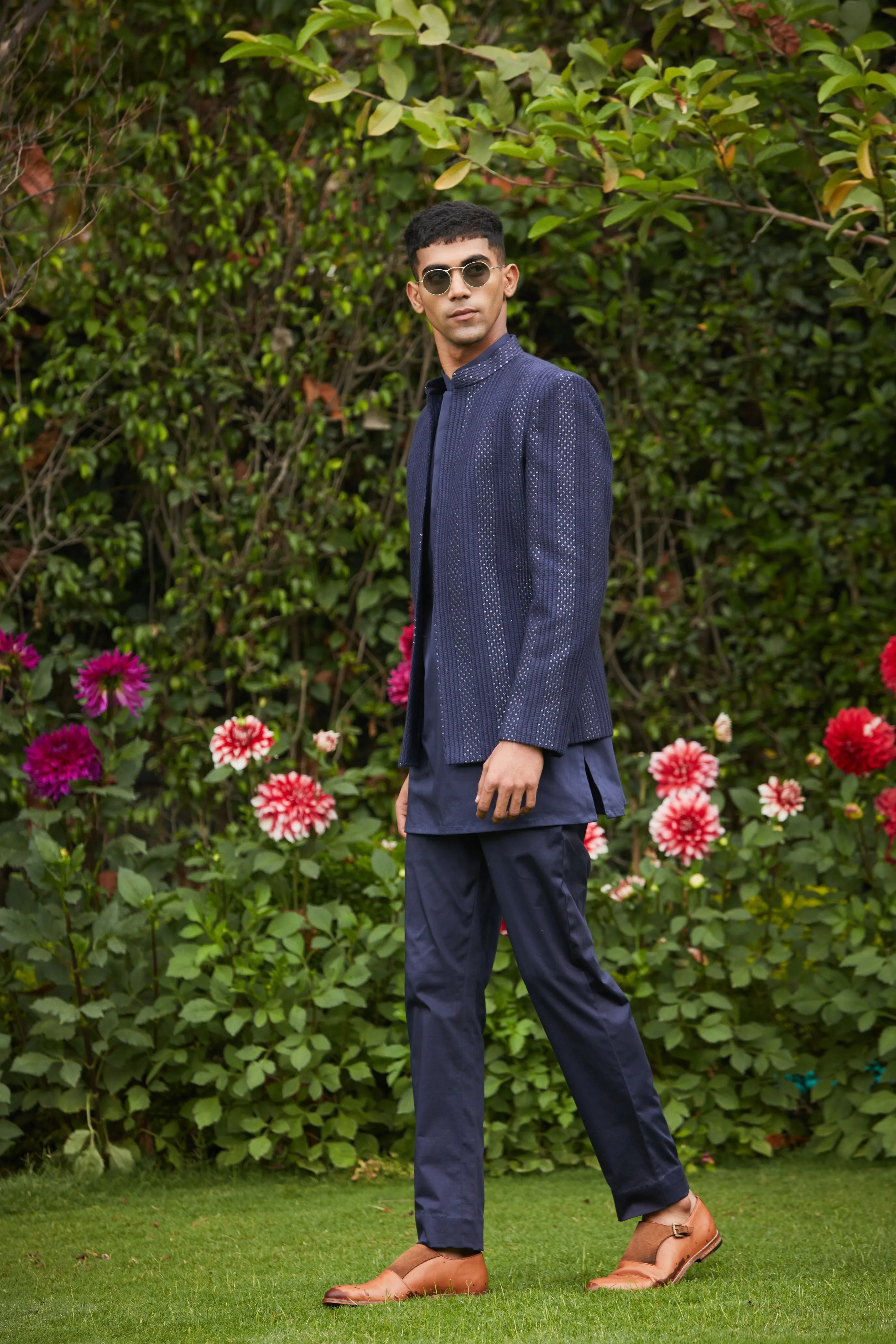 Nikhara Achkan Jacket With Kurta Set