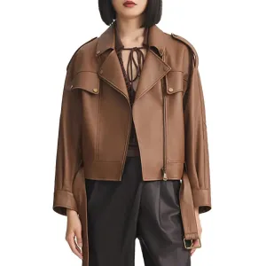 Noir Leather Biker Jacket