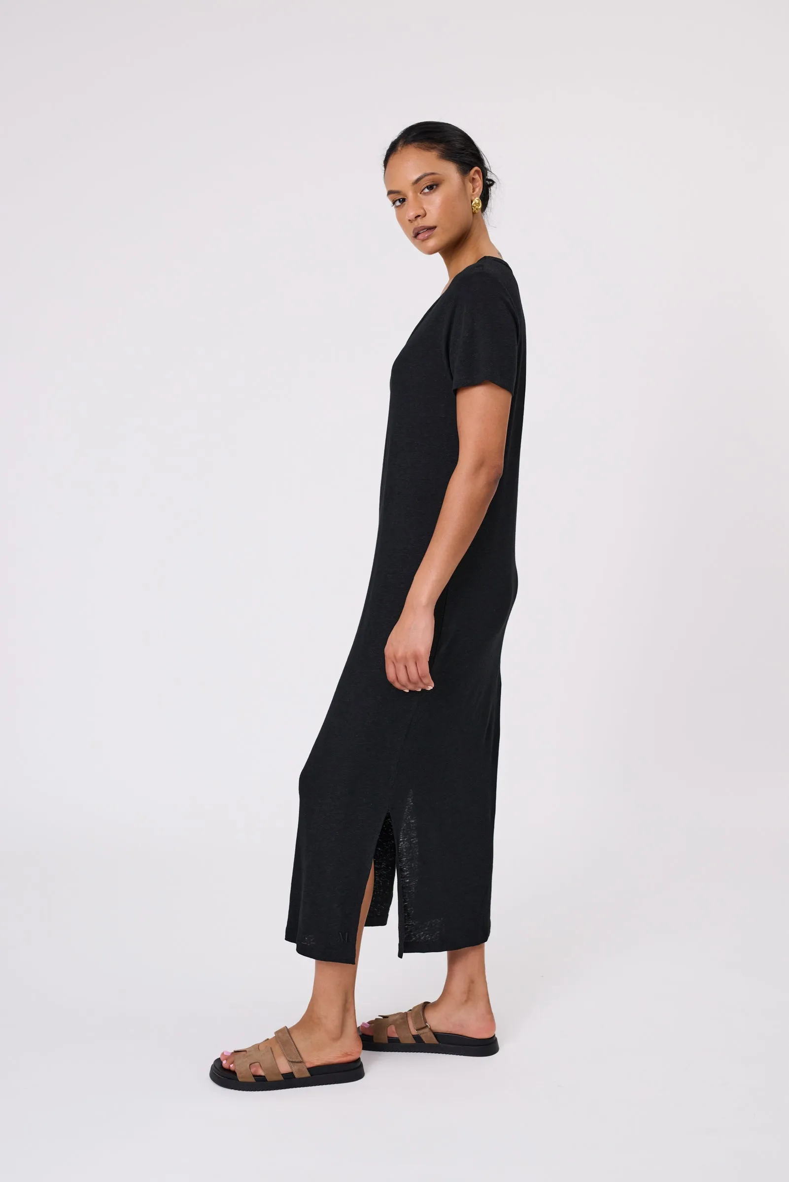 Noto T Shirt Dress - Black