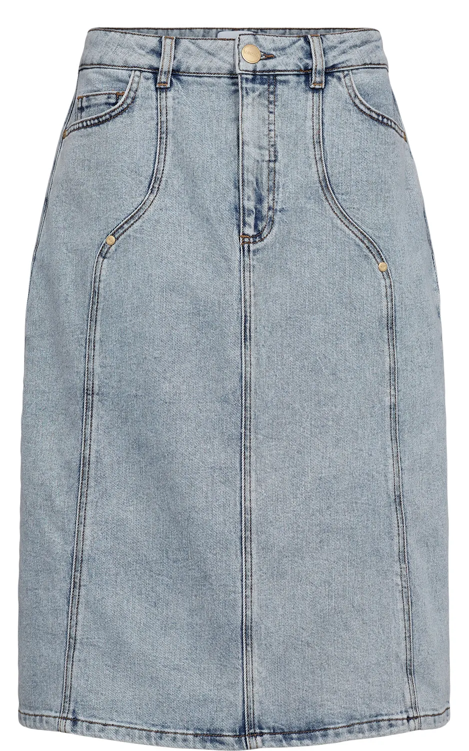 Nutoronto Midi Skirt Light Blue Denim