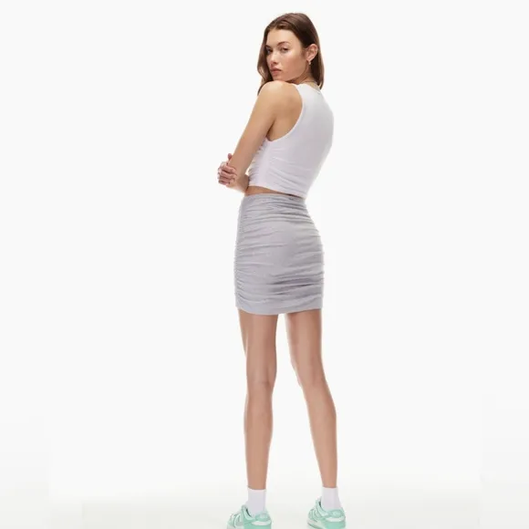 NWT Aritzia Tna Malibu Chill Ruched Skirt