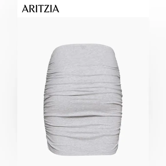 NWT Aritzia Tna Malibu Chill Ruched Skirt