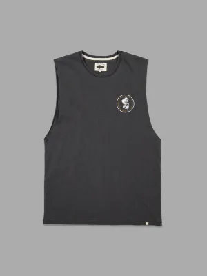 OLD SEA DOG TANK - AGED BLACK/ORANGE
