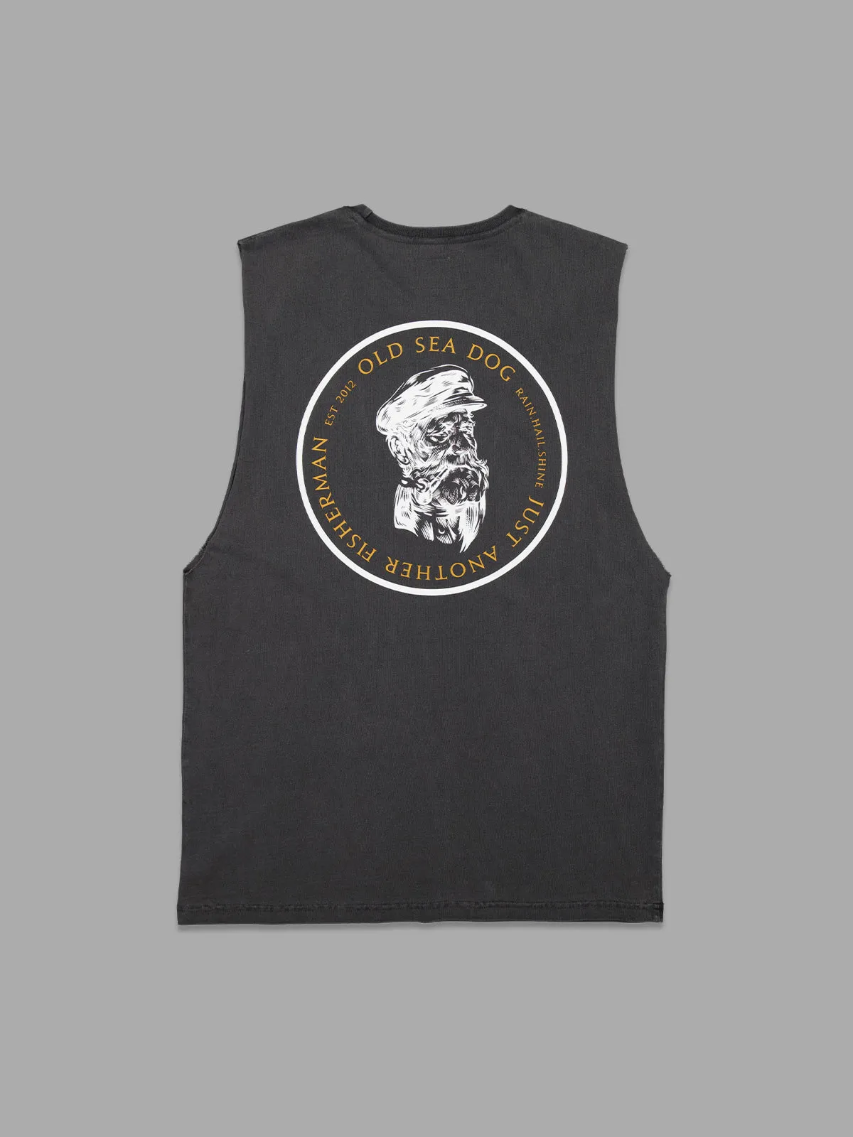 OLD SEA DOG TANK - AGED BLACK/ORANGE
