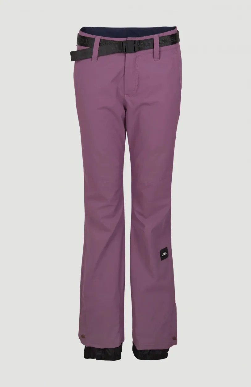 ONeill Star Womens Slim Pants Berry Conserve