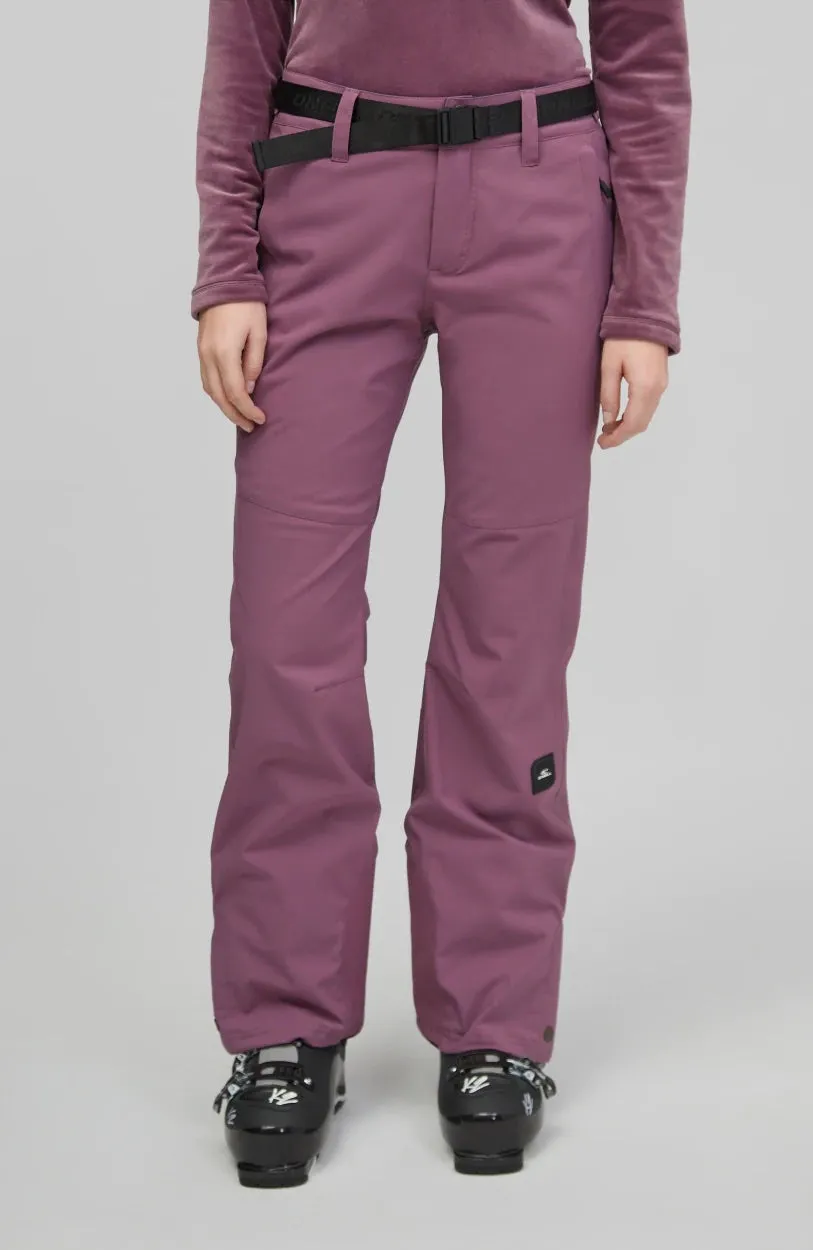 ONeill Star Womens Slim Pants Berry Conserve