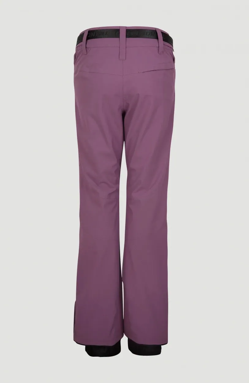 ONeill Star Womens Slim Pants Berry Conserve