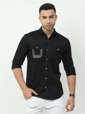 Onfire Cargo Black Shirt - A2243A