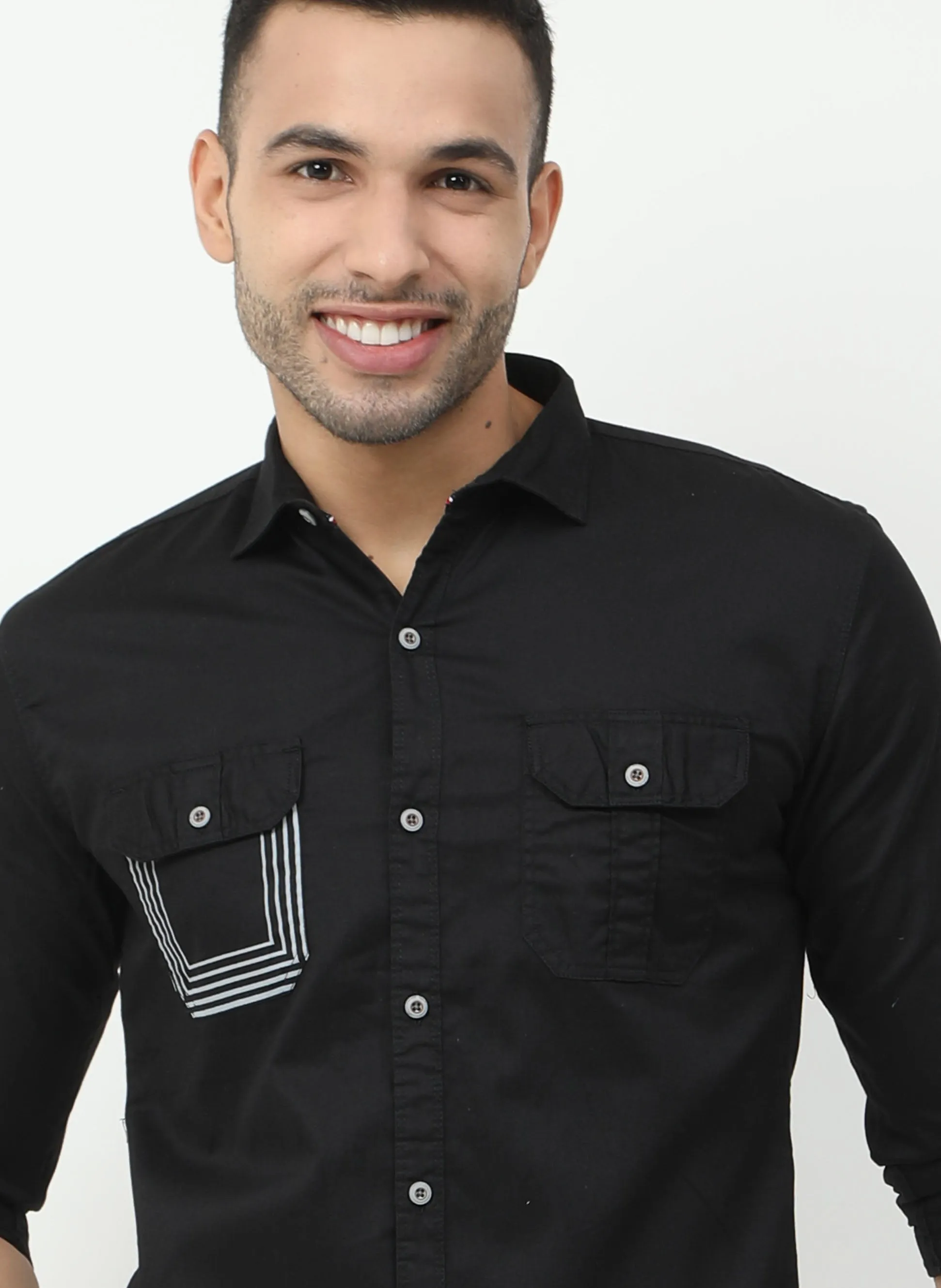 Onfire Cargo Black Shirt - A2243A
