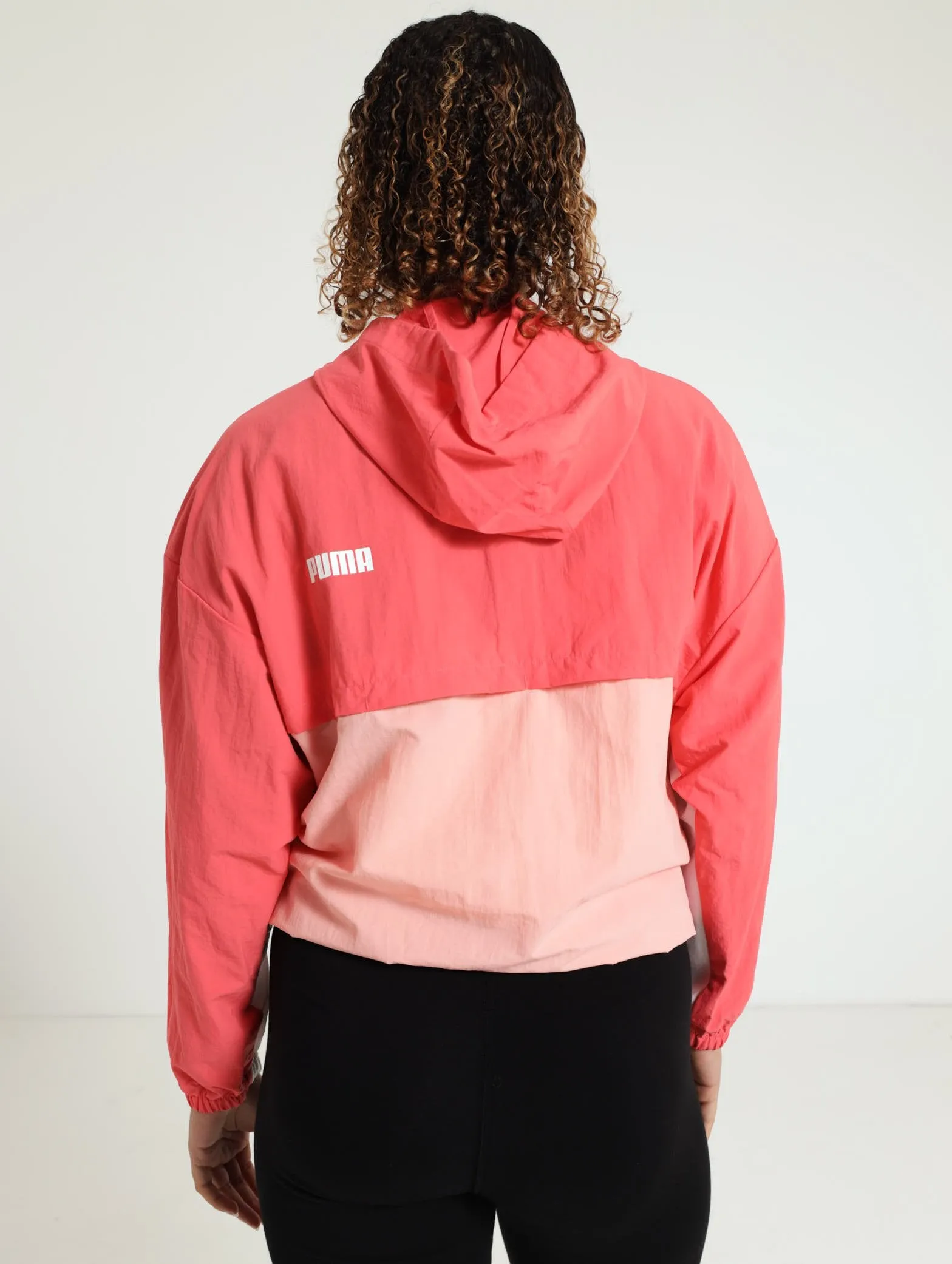 Oversized Hooded Windbreaker - Blush
