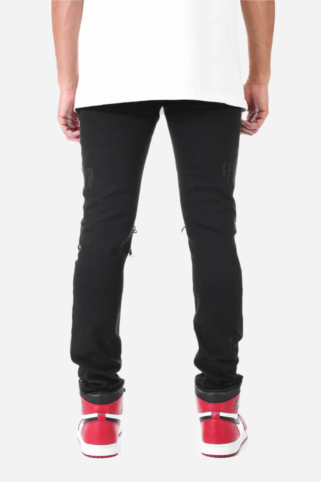 Paisley Patched Pant - Skinny Fit Ripped