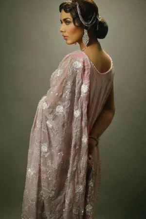 Pakistani Bridal Dress in Grey Color for Wedding #J4331
