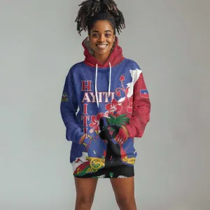 Personalised Afro Haiti Le Marron Inconnu Hoodie Dress Dashiki Mix Polynesian Pattern LT01