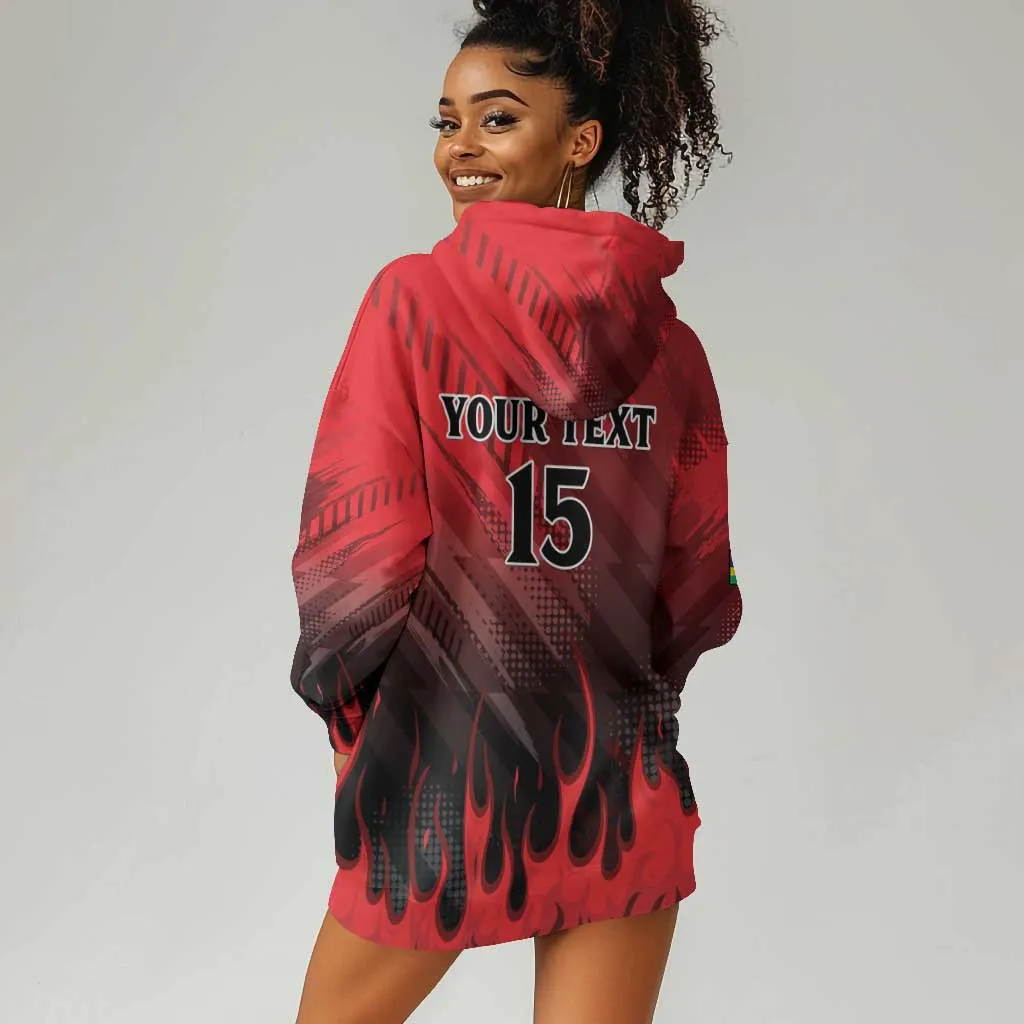 Personalised Mauritius Football Hoodie Dress Go Les Dodos Go LT15