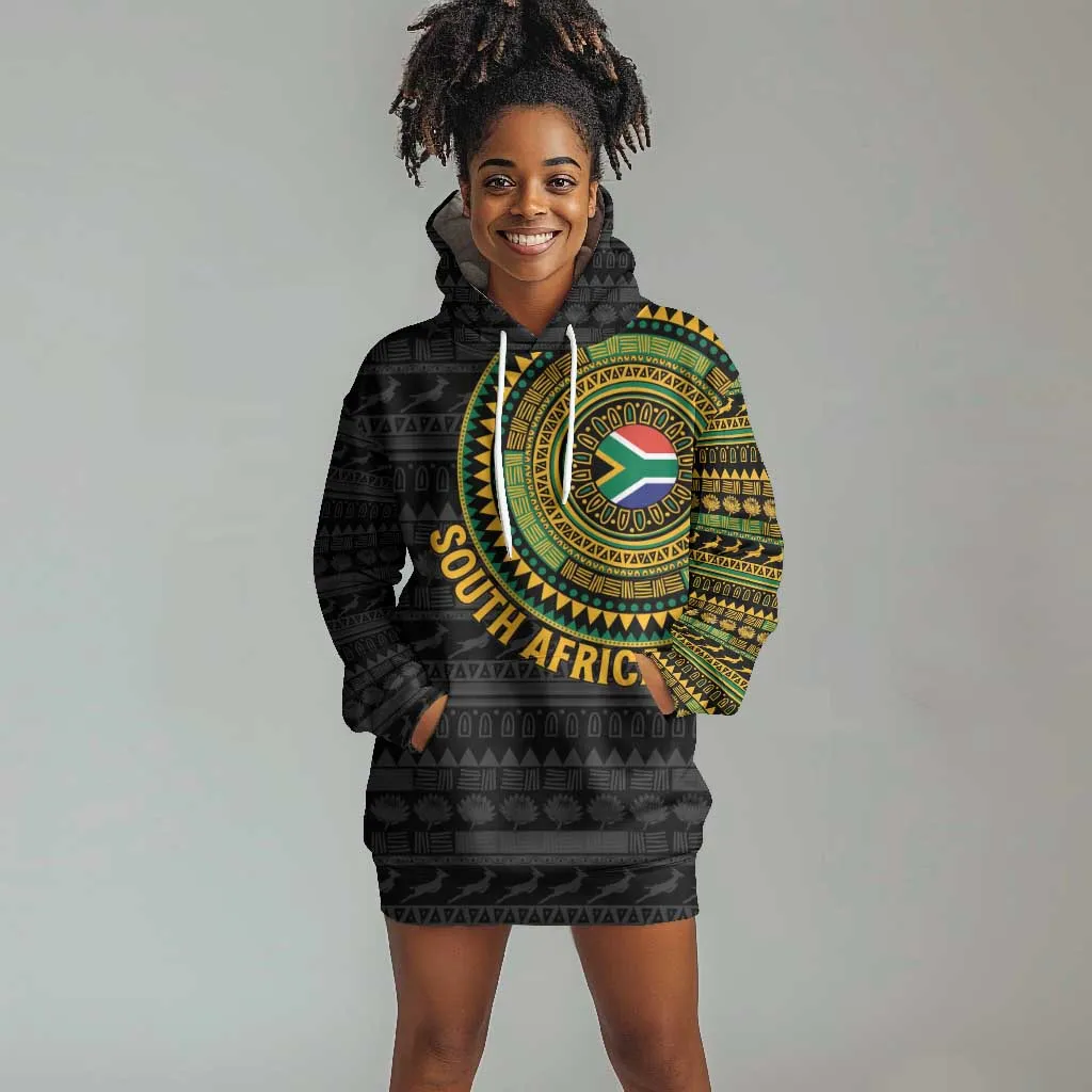 Personalised South Africa African Tribal Pattern Hoodie Dress Chest Arm Tattoo LT15