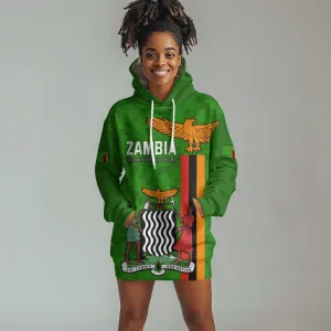 Personalised Zambia Independence Day Hoodie Dress Kente Pattern LT14