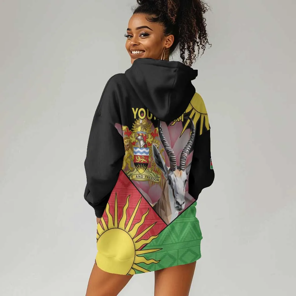 Personalized Africa Malawi Hoodie Dress Thomsons Gazelle With Lotus LT15