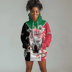Personalized Afro Sudan Hoodie Dress Happy Independence Day LT15