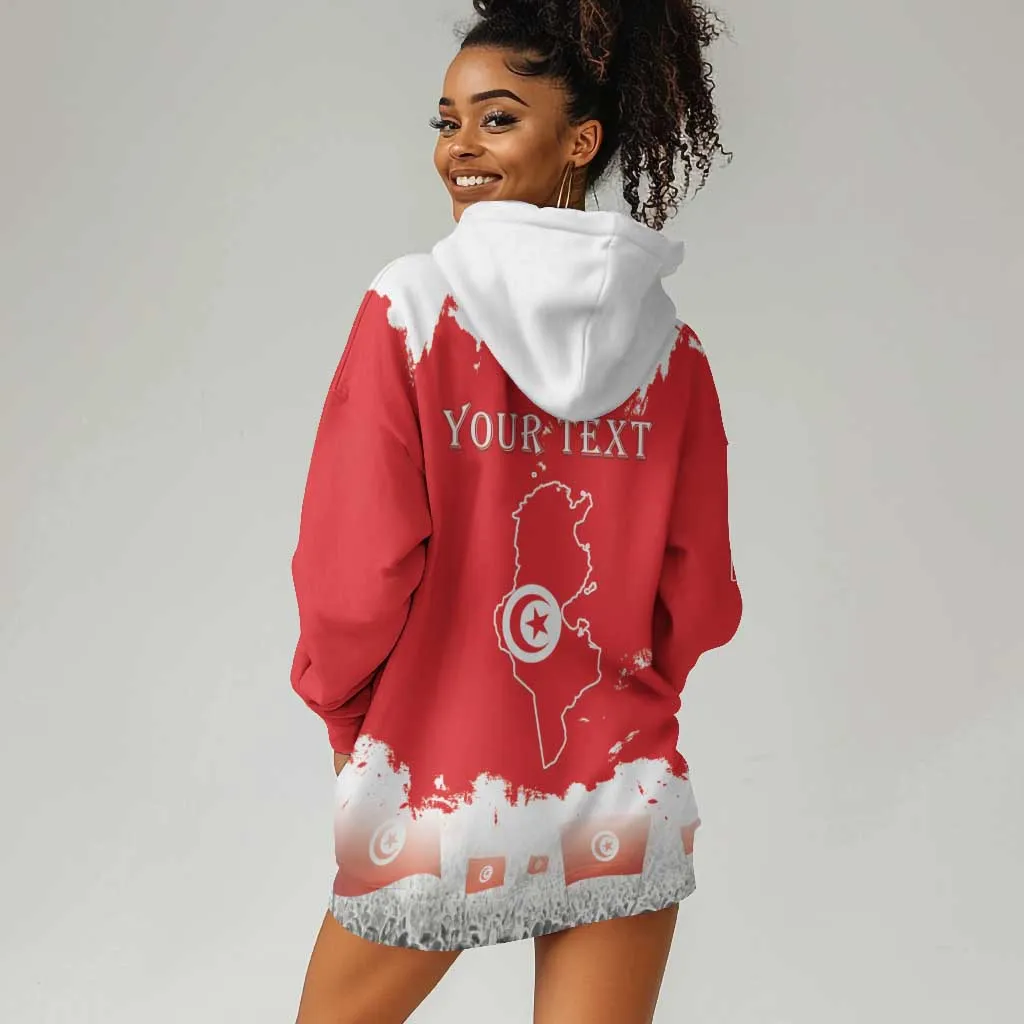 Personalized Afro Tunisia Hoodie Dress Happy 69th Anniversary Independence LT15