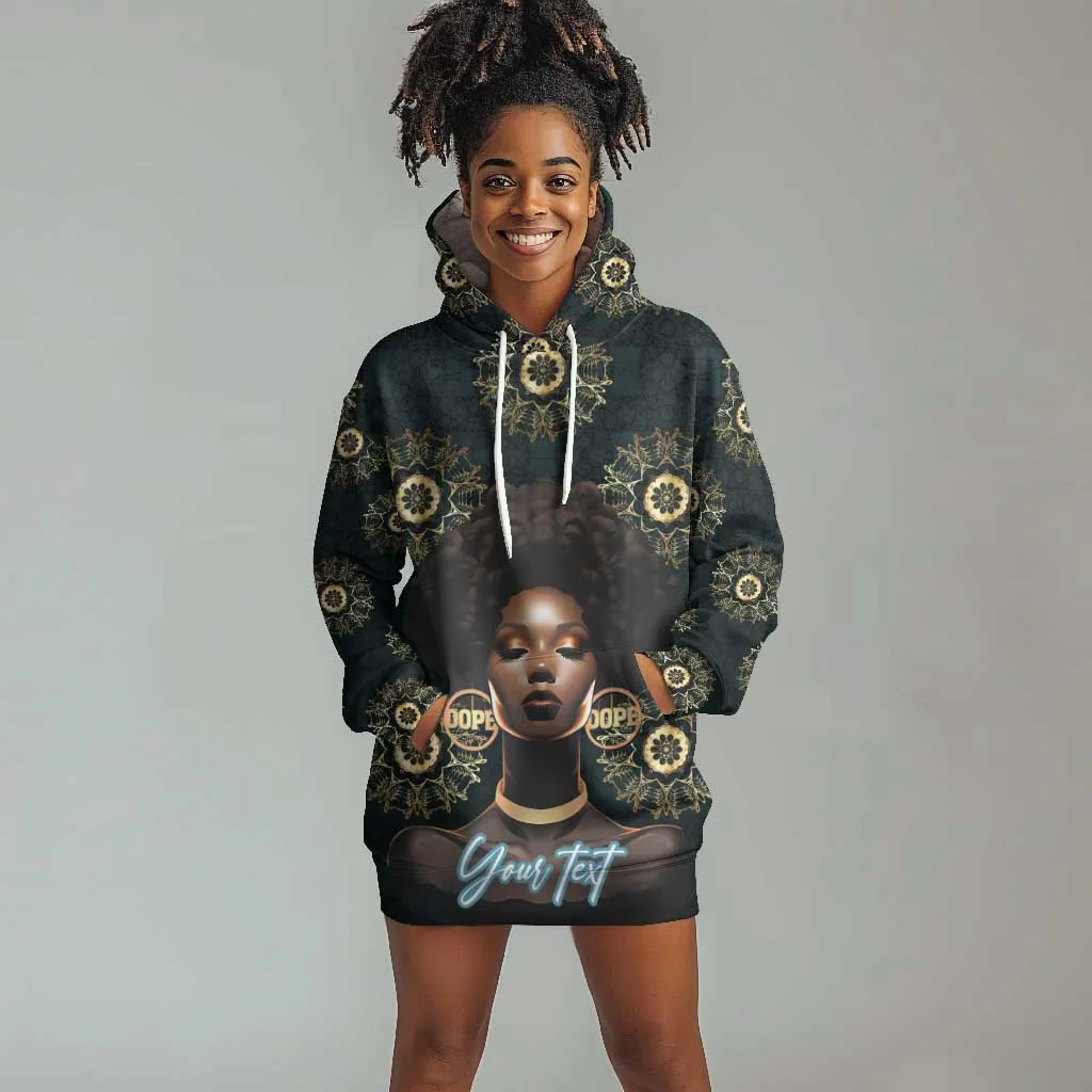 Personalized Afro Women Hoodie Dress Powerful African Pattern DT03