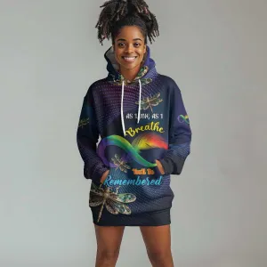 Personalized As Long As I Breathe You'll Be Remembered Hoodie Dress Luxury Dragonfly - Feather Infinity LT01