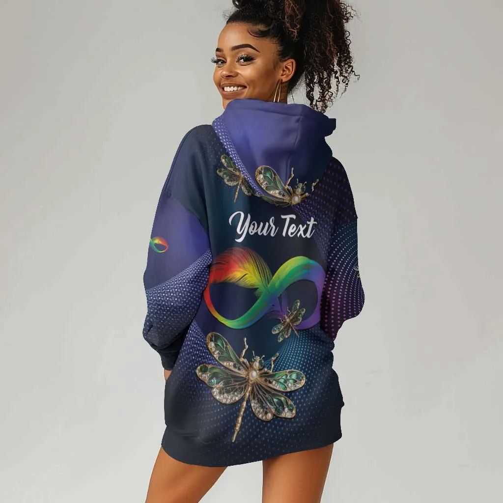 Personalized As Long As I Breathe You'll Be Remembered Hoodie Dress Luxury Dragonfly - Feather Infinity LT01